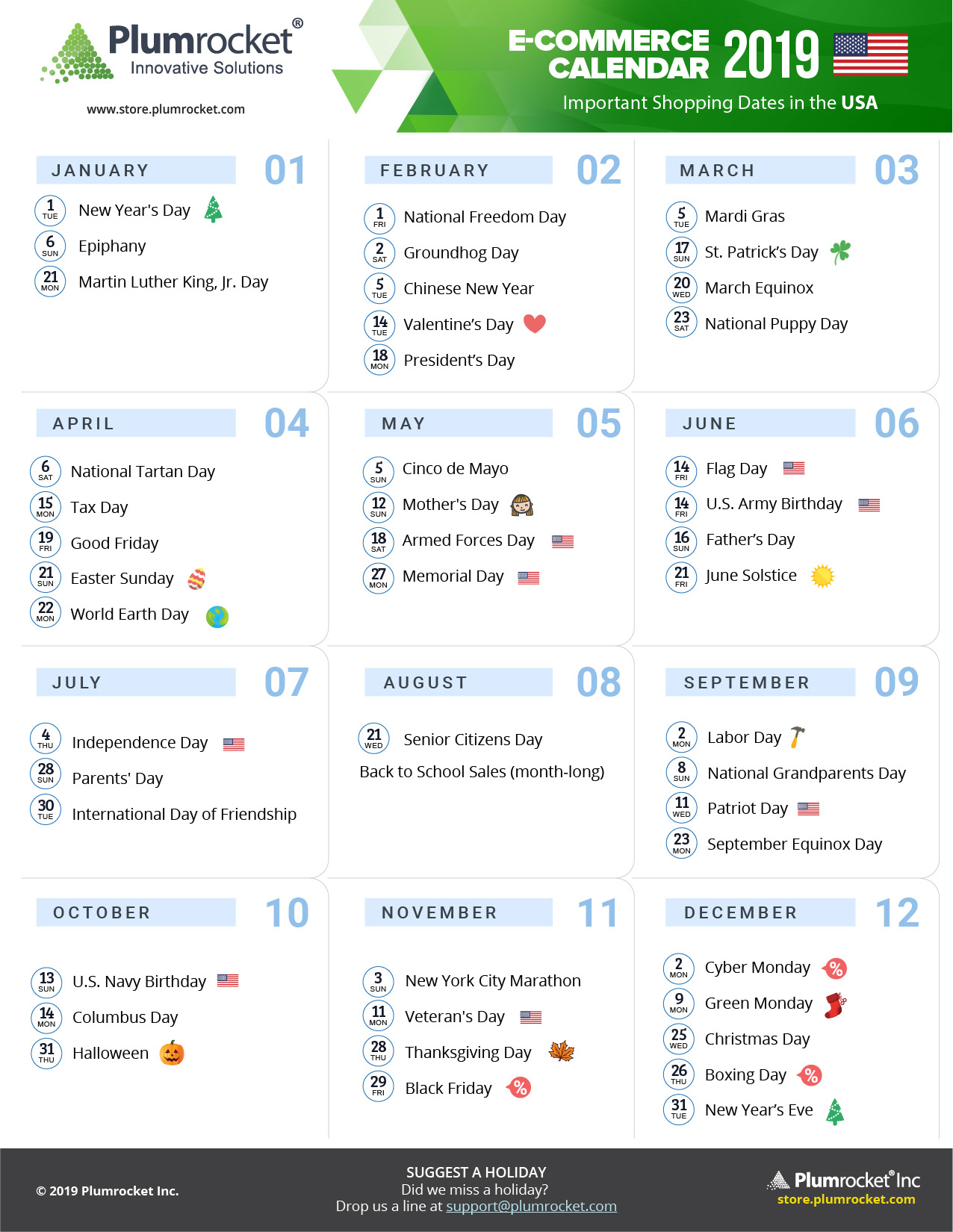 free marketing calendars 2019 plumrocket inc blog online year calendars